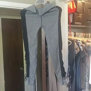 Lace up leggings